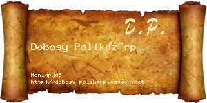 Dobosy Polikárp névjegykártya